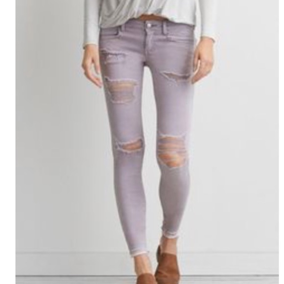 American eagle purple jeans Clearance